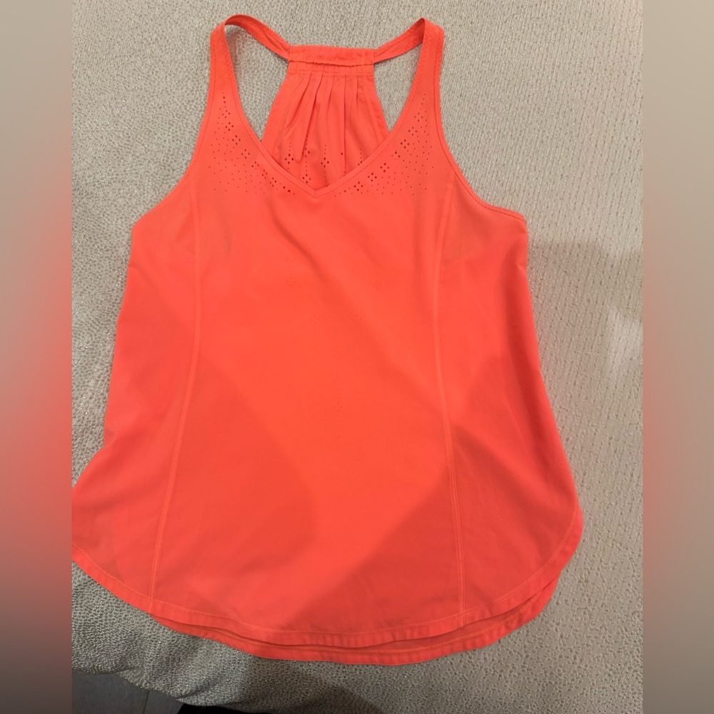 Lululemon Vibrant Orange Sleeveless Top